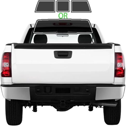 Precut Window Tint Film Front Two Door Windows Tint Film Cars Sun Blocking Protection Privacy Anti Shatter Glass 2 Ply Computer Cut Any Tint Shade for Chevrolet Silverado 1500 Standard 07-13 in Saudi Arabia