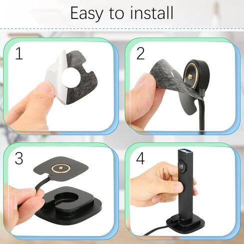 قاعدة شحن مصباح يدوي Xxerciz متوافقة مع مصباح يدوي Olight Arkfeld Pro/ArkPro/ArkPro المسطح للغاية، حامل مكتب أكريليك مع قواعد مطاطية غير قابلة للانزلاق لشاحن Olight (لا يتضمن شاحن) in Kuwait