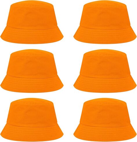TopTie 6 Pack Bucket Hat for Men Women Multicolor Sun Hat Denim Bucket Hat Fishing Hunting Hat in Kuwait