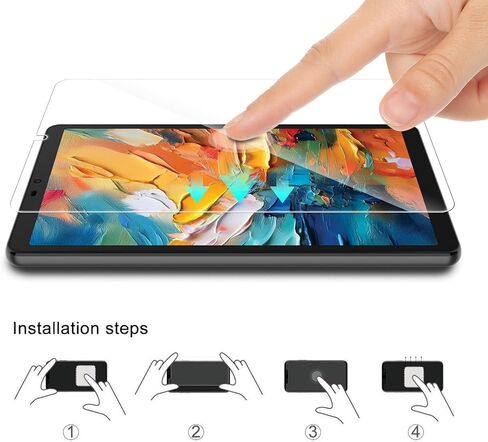 واقي شاشة WD&CD مكون من قطعتين متوافق مع TCL TAB 8 NXTPAPER 5G 8.7 بوصة، جراب من الزجاج المقسى صديق للبيئة لجهاز TCL TAB 8 NXTPAPER 5G 8.7 بوصة 【مضاد للخدش 】【مضاد للفقاعات】عالية الوضوح】 in Kuwait