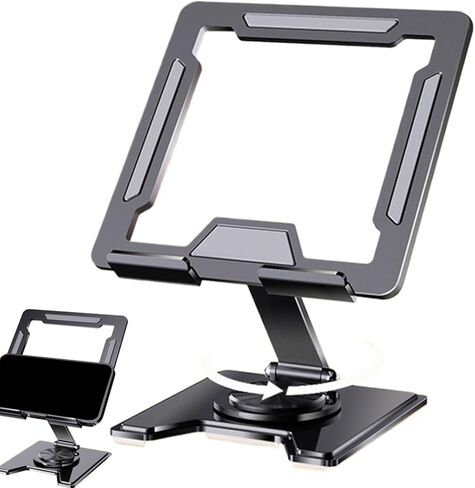 Tablet Holder Bracket, Foldable Desktop Dock Mount, Monitors Stand Holder, for Car Bed Desk Reading Monitor Offices Bedside Travel Kitchen in Kuwait