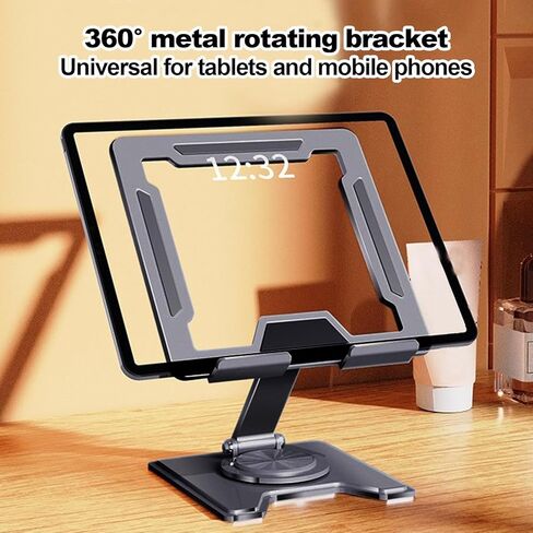 Tablet Holder Bracket, Foldable Desktop Dock Mount, Monitors Stand Holder, for Car Bed Desk Reading Monitor Offices Bedside Travel Kitchen in Kuwait