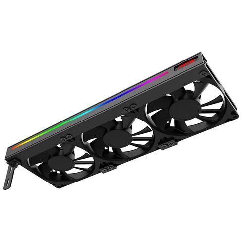 VC-C270H ARGB بطاقة الرسومات مروحة GPU مساعدة التبريد مروحة الجانب ARGB تأثير الإضاءة GPU التبريد الصامت بطاقة الفيديو مروحة in Kuwait