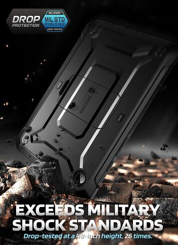 SUPCASE for Samsung Galaxy Tab A11 Case with Stand (Unicorn Beetle Pro), [Built-in Screen Protector] Full Body Heavy Duty Rugged Kickstand Protective Tablet Cover for Galaxy Tab A11 8.7 Inch, Black in Kuwait