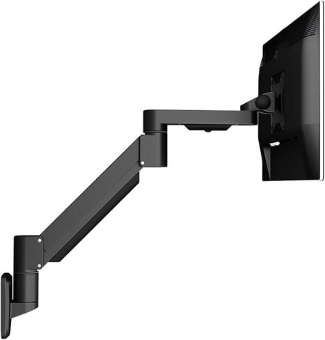 Monitor Arm Single Monitor Stand Desk Mount Wall-Mounted Foldable Monitor Stand Arm 22"-30" Adjustable Monitor Wall Mount Bracket, Holds Up to 17.6 Lbs Monitor Mount Arm-Silver in Saudi Arabia