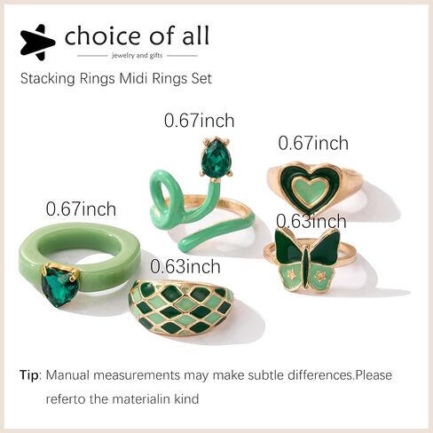choice of all Cute Rings for Teen Girls Gold Stacking Rings for Women Midi Open Rings Set Dainty Jewelry Gifts for Girls in Saudi Arabia