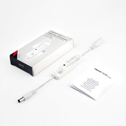 Remote Kit MLR1 Mini Single Color LED Controller & C3 Black CCT Remote Bundle (24V 400W IP67 LED Driver + 24V COB LED Strip 480LED/m CRI90 4000K Natural White) in Kuwait