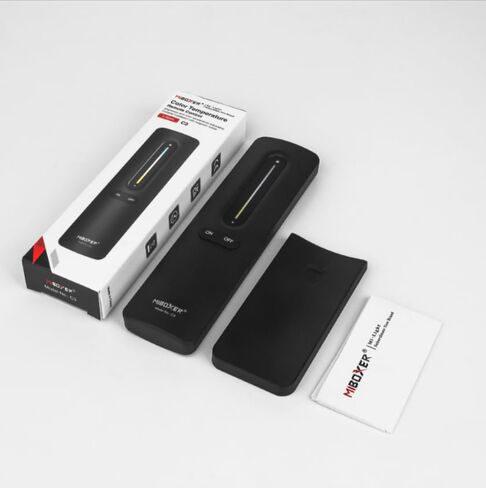 Remote Kit MLR1 Mini Single Color LED Controller & C3 Black CCT Remote Bundle (24V 400W IP67 LED Driver + 24V COB LED Strip 480LED/m CRI90 4000K Natural White) in Kuwait