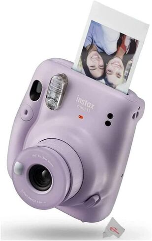 FUJIFILM Mini 11 Instax Instant Camera Bundle with Film and Photbox Kit (Lilac Purple) in Kuwait