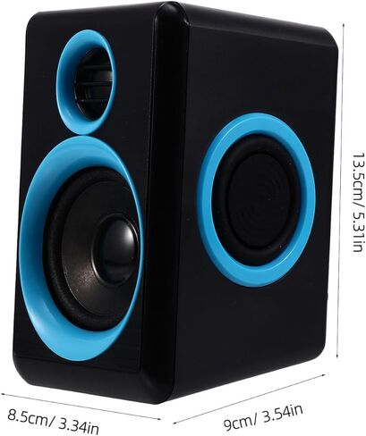 VILLCASE Mini USB 2.0 Computer Speakers for Desktop and Laptop, Compact Loudspeaker Box with Dc 5v Power, Surround Sound Speaker for PC and Notebook Use in Home Office in Kuwait