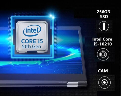 لاب توب لينوفو ثينك باد L13 يوجا 2 في 1، شاشة لمس 13.3 بوصة فل اتش دي، كور i5-10210U، قلم ستايلس، 16 جيجا رام DDR4، 256 جيجا اس اس دي، واي فاي، ويندوز 11 برو (متجدد) in Kuwait