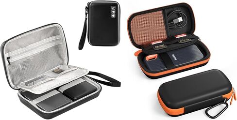 حافظة محرك الأقراص الصلبة ProCase لـ Canvio Basics Western Digital WD Elements My Passport Seagate Bundle مع حقيبة حمل صلبة لـ SanDisk Extreme/SanDisk Extreme Pro SSD خارجي محمول in Kuwait