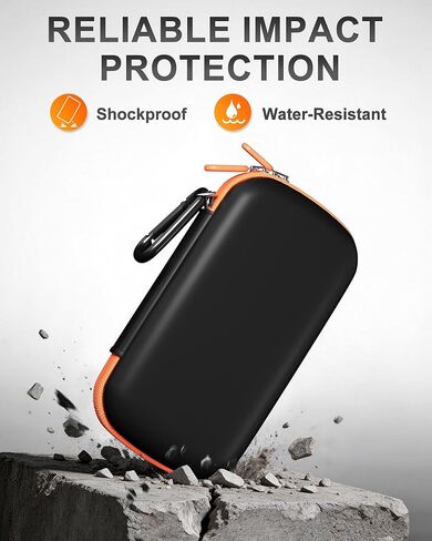 حافظة محرك الأقراص الصلبة ProCase لـ Canvio Basics Western Digital WD Elements My Passport Seagate Bundle مع حقيبة حمل صلبة لـ SanDisk Extreme/SanDisk Extreme Pro SSD خارجي محمول in Kuwait