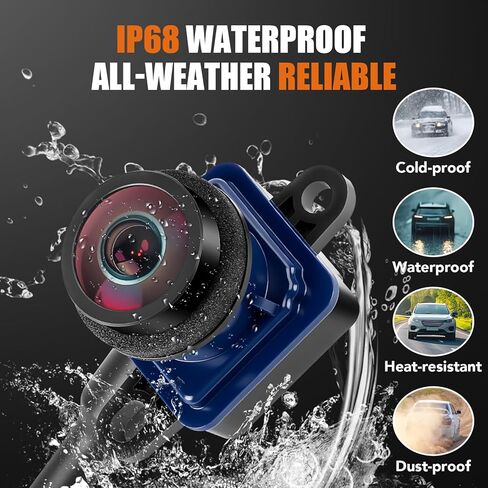 LCWRGS Reverse Backup Camera Compatible with 2018 2019 2020 2021 Dodge Ram Promaster 1500 2500 3500 Night Vision Rear View Camera Parking Assist Replacement# 68417057AA, 6MJ97ZZZAA in Kuwait