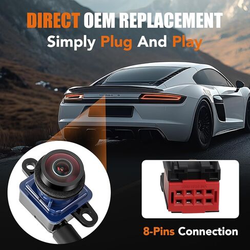 LCWRGS Reverse Backup Camera Compatible with 2018 2019 2020 2021 Dodge Ram Promaster 1500 2500 3500 Night Vision Rear View Camera Parking Assist Replacement# 68417057AA, 6MJ97ZZZAA in Kuwait