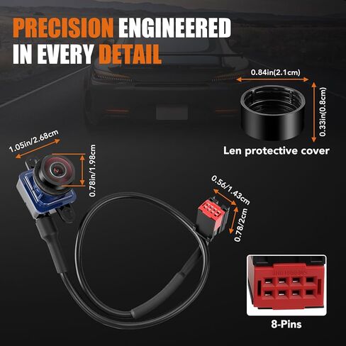 LCWRGS Reverse Backup Camera Compatible with 2018 2019 2020 2021 Dodge Ram Promaster 1500 2500 3500 Night Vision Rear View Camera Parking Assist Replacement# 68417057AA, 6MJ97ZZZAA in Kuwait