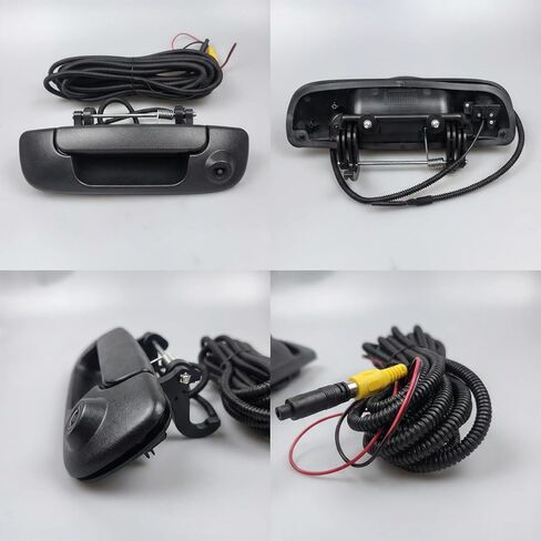 Tailgate Handle Backup Camera Compatible with 2002-2008 Dodge Ram 1500 2500 3500 Rear View Reverse Camera Assembly Ip68 Waterproof Night Vision RCA Connector Replaces 55276237AA in Kuwait