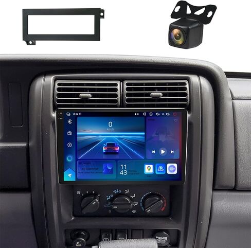 4+64G Car Radio for Jeep Cherokee 1997-2001 Wrangler 1997-2002 with Carplay Android Auto, 9 Inch Touch Screen Single Din Car Stereo with Backup Camera, Bluetooth, GPS, WiFi, FM Radio in Kuwait