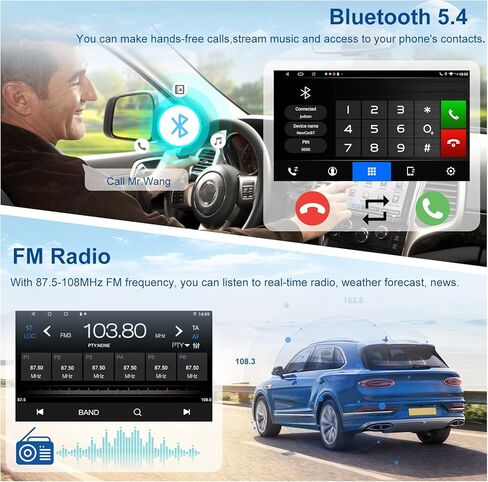 4+64G Car Radio for Jeep Cherokee 1997-2001 Wrangler 1997-2002 with Carplay Android Auto, 9 Inch Touch Screen Single Din Car Stereo with Backup Camera, Bluetooth, GPS, WiFi, FM Radio in Kuwait