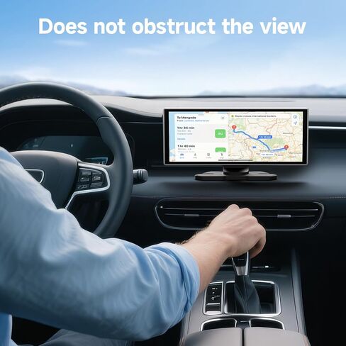 11.26 Inch HD Touchscreen Car Display, Wireless CarPlay/Android Auto Screen for Car, Navigation System with 4K Dash Cam, Backup Camera, 64GB Memory, Voice Control in Kuwait