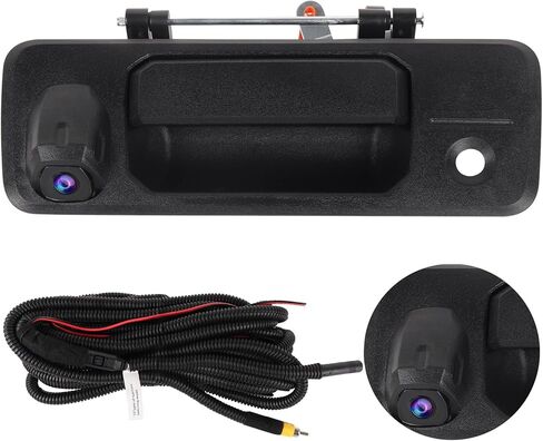 كاميرا احتياطية لمقبض الباب الخلفي من ASURE لسيارة Toyota Tundra 2014-2021 Tacoma 2016-2023 OEM استبدال كاميرا الرؤية الخلفية 1080P HD 170 درجة رؤية ليلية واسعة الزاوية RCA متوافقة مع مساعدة ركن السيارة بسهولة in Kuwait