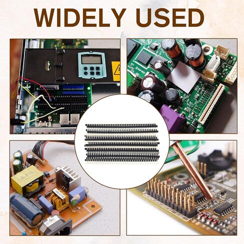 20 Pcs Straight Single Row 2.54 mm 40 Pin Gold Male Header Pin Breakaway Headers 0.1 inch Breakaway Header Strip for PCB Connector Breadboard Electronic Circuit Board in Kuwait