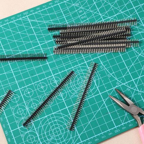 20 Pcs Straight Single Row 2.54 mm 40 Pin Gold Male Header Pin Breakaway Headers 0.1 inch Breakaway Header Strip for PCB Connector Breadboard Electronic Circuit Board in Kuwait