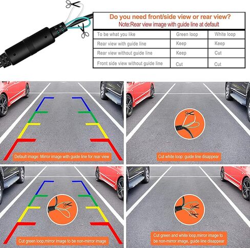 Universal Backup Camera License Plate Mount for Clarion, Dual, BOSS, Jensen, Stinger, SOUNDSTREAM, EONON, PODOFO, CARTREQUE, SANPTENT Car Radio with HD Night Vision Rear Front View Waterproof in Kuwait