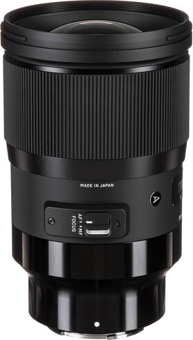 عدسة سيجما 28 مم f/1.4 DG HSM Art لـ Sony E، إطار كامل واسع الزاوية، فتحة f/1.4، محرك Hyper Sonic AF، حزمة بناء محكمة الغلق ضد الطقس مع فلتر ومجموعة تنظيف (4 عناصر) in Kuwait