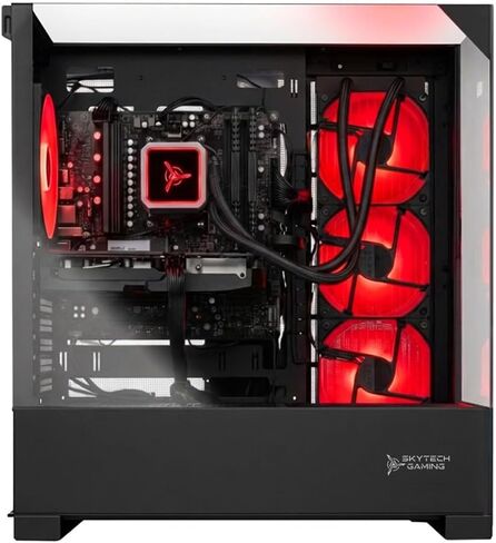 Skytech Gaming Shadow 5 Gaming PC, AMD Ryzen 7 7800X3D 4.2GHz, NVIDIA RTX 5070 12GB VRAM, 1TB Gen4 NVMe SSD, 32GB DDR5 RAM 6000, 750W Gold PSU, 360 ARGB AIO, WI-FI 5, Windows 11, Desktop in Kuwait
