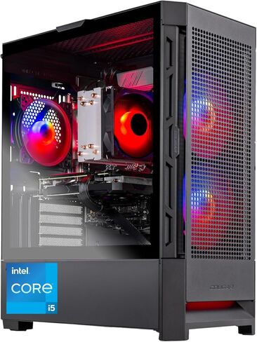 Skytech Gaming Blaze4 Mini Gaming PC, Intel i5 14400F 2.5GHz, NVIDIA RTX 5060, 1TB NVMe SSD, 32GB DDR4 RAM 3200, 650W Gold PSU, Wi-Fi, Win 11, Desktop in Kuwait