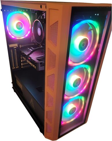 كمبيوتر ألعاب الكمبيوتر المكتبي RTX 4060Ti 16 جيجابايت AMD Ryzen 7 مع 4.6 جيجا هرتز توربو + 32 جيجابايت ذاكرة الوصول العشوائي + 1 تيرابايت محرك الحالة الصلبة SSD M2 NVME التوصيل والتشغيل نظام Windows 11 Pro Midtower in Kuwait