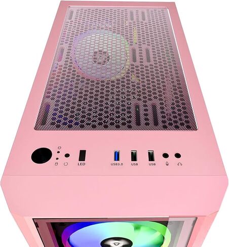 كمبيوتر ألعاب الكمبيوتر المكتبي RTX 4060Ti 16 جيجابايت AMD Ryzen 7 مع 4.6 جيجا هرتز توربو + 32 جيجابايت ذاكرة الوصول العشوائي + 1 تيرابايت محرك الحالة الصلبة SSD M2 NVME التوصيل والتشغيل نظام Windows 11 Pro Midtower in Kuwait