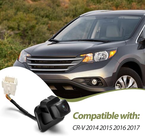 Backup Reverse Camera Fit for Honda CR-V 2014-2017 Automatic Rear View License Plate Parking Assist Camera Replace 39530-T0A-A212-M1 39530T0AA212M in Kuwait