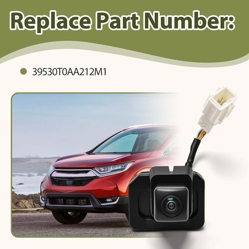 Backup Reverse Camera Fit for Honda CR-V 2014-2017 Automatic Rear View License Plate Parking Assist Camera Replace 39530-T0A-A212-M1 39530T0AA212M in Kuwait