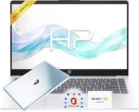 كمبيوتر محمول HP خفيف الوزن مقاس 14 بوصة • Microsoft 365 وCopilot AI • معالج AMD عالي الأداء • ذاكرة وصول عشوائي (RAM) سعة 4 جيجابايت • SSD سعة 128 جيجابايت + مساحة تخزين سحابية سعة 1 تيرابايت • كمبيوتر محمول محمول للطلاب in Kuwait
