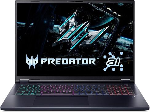 acer Predator Helios Neo 18 AI Gaming Laptop | Intel Core Ultra 9 Processor 275HX | NVIDIA GeForce RTX 5070 Ti | 18" WQXGA 240Hz G-SYNC | 16GB DDR5 | 1TB Gen 4 SSD | Killer Wi-Fi 6E | PHN18-72-92Y3 in Kuwait