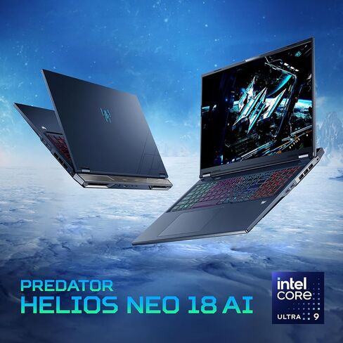 acer Predator Helios Neo 18 AI Gaming Laptop | Intel Core Ultra 9 Processor 275HX | NVIDIA GeForce RTX 5070 Ti | 18" WQXGA 240Hz G-SYNC | 16GB DDR5 | 1TB Gen 4 SSD | Killer Wi-Fi 6E | PHN18-72-92Y3 in Kuwait
