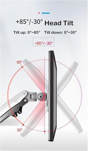 حامل شاشة، زنبركي غاز 22-35 بوصة LCD حامل شاشة LED ذراع كامل الحركة لسطح المكتب مريح شاشة تلفزيون حامل تحميل 2-12 كجم in Kuwait