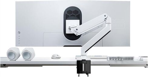 Monitor Desk Mount Heavy Duty Single Monitor Mount with 3.0 USB Ports, Aluminum Pneumatic Spring Desk Mount Arm Fits Ultrawide Monitors Up to 49 Inches and 39.6 Lbs Compu in Kuwait