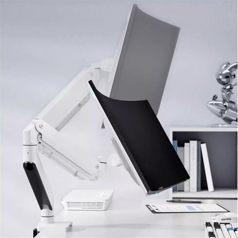 Monitor Desk Mount Heavy Duty Single Monitor Mount with 3.0 USB Ports, Aluminum Pneumatic Spring Desk Mount Arm Fits Ultrawide Monitors Up to 49 Inches and 39.6 Lbs Compu in Kuwait