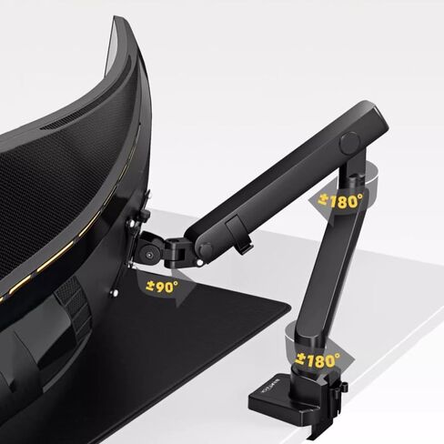 Monitor Arm Single Monitor Mount Arm for 17-40" Screens, Monitor Desk Mount Holds Up to 26.4Lbs, Full Motion Monitor Desk Mount, Mount 75X75, 100X100 Monitor Mount Arm in Kuwait