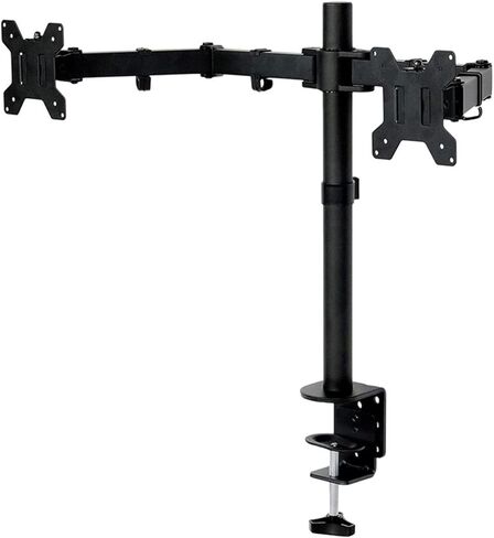 Screen Stand, Desktop Clamping Full Motion 360 Degree Dual Monitor Holder Stand 10"-27" LCD Led Monitor Mount Arm Loading 8Kgs Each Head in Kuwait