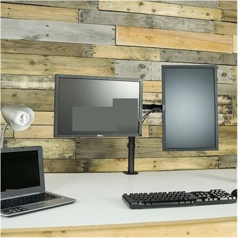 Screen Stand, Desktop Clamping Full Motion 360 Degree Dual Monitor Holder Stand 10"-27" LCD Led Monitor Mount Arm Loading 8Kgs Each Head in Kuwait