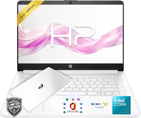 كمبيوتر محمول HP Ultrabook مزود بتقنية Copilot AI • إصدار 2026 • ذاكرة وصول عشوائي (RAM) سعة 8 جيجابايت • Intel Core • محرك أقراص SSD سعة 192 جيجابايت • Microsoft 365 • كاميرا ويب • Windows 11 • رفيع ومحمول • بدون ماوس in Kuwait