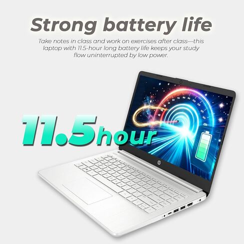 كمبيوتر محمول HP Ultrabook مزود بتقنية Copilot AI • إصدار 2026 • ذاكرة وصول عشوائي (RAM) سعة 8 جيجابايت • Intel Core • محرك أقراص SSD سعة 192 جيجابايت • Microsoft 365 • كاميرا ويب • Windows 11 • رفيع ومحمول • بدون ماوس in Kuwait
