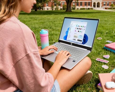 كمبيوتر محمول HP Ultrabook مزود بتقنية Copilot AI • إصدار 2026 • ذاكرة وصول عشوائي (RAM) سعة 8 جيجابايت • Intel Core • محرك أقراص SSD سعة 192 جيجابايت • Microsoft 365 • كاميرا ويب • Windows 11 • رفيع ومحمول • بدون ماوس in Kuwait