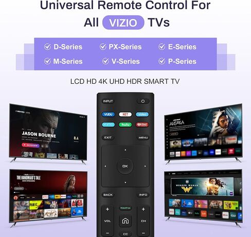 Replacement Remote for VIZIO Smart TVs - Universal Remote Control Compatible with VIZIO LED LCD HD UHD 4K HDR Smart TVs,D/E/M/P/V/PX/OLED Series in Saudi Arabia