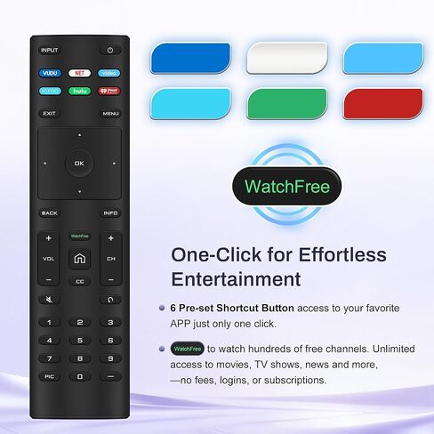 Replacement Remote for VIZIO Smart TVs - Universal Remote Control Compatible with VIZIO LED LCD HD UHD 4K HDR Smart TVs,D/E/M/P/V/PX/OLED Series in Saudi Arabia