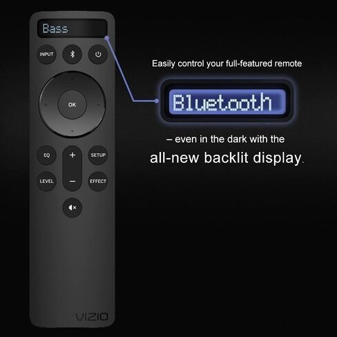 OEM Replacement Backlit Display Bluetooth Remote Works for All Vizio Premium Sound Bar Home Theater System in Kuwait